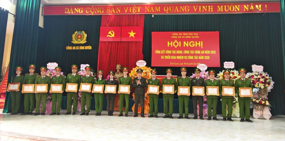 Công an xã Bình Xuyên dẫn đầu phong trào thi đua vì an ninh tổ quốc