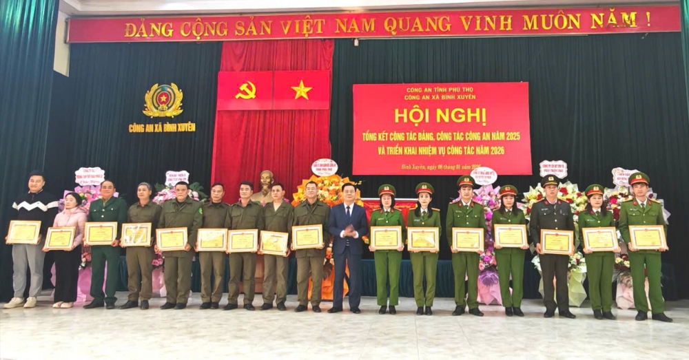 Công an xã Bình Xuyên dẫn đầu phong trào thi đua vì an ninh tổ quốc