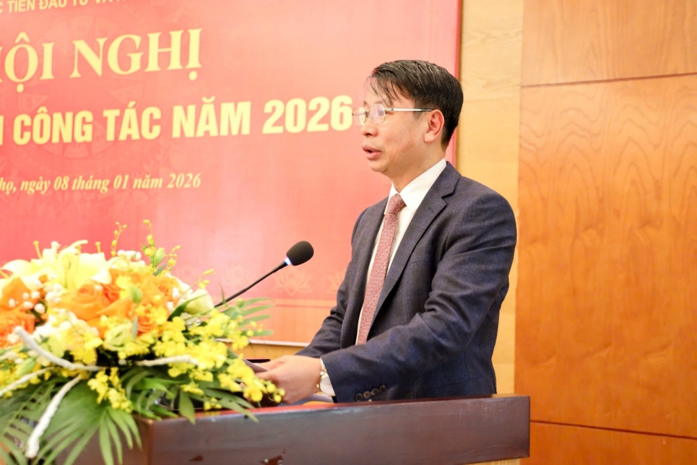 Phó Chủ tịch UBND tỉnh Nguyễn Khắc Hiếu phát biểu chỉ đạo hội nghị