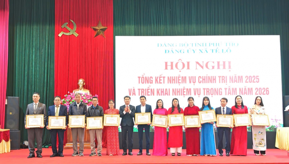 Phú Thọ: Đảng ủy Xã Tề Lỗ tập trung thực hiện 19 chỉ tiêu trong năm 2026