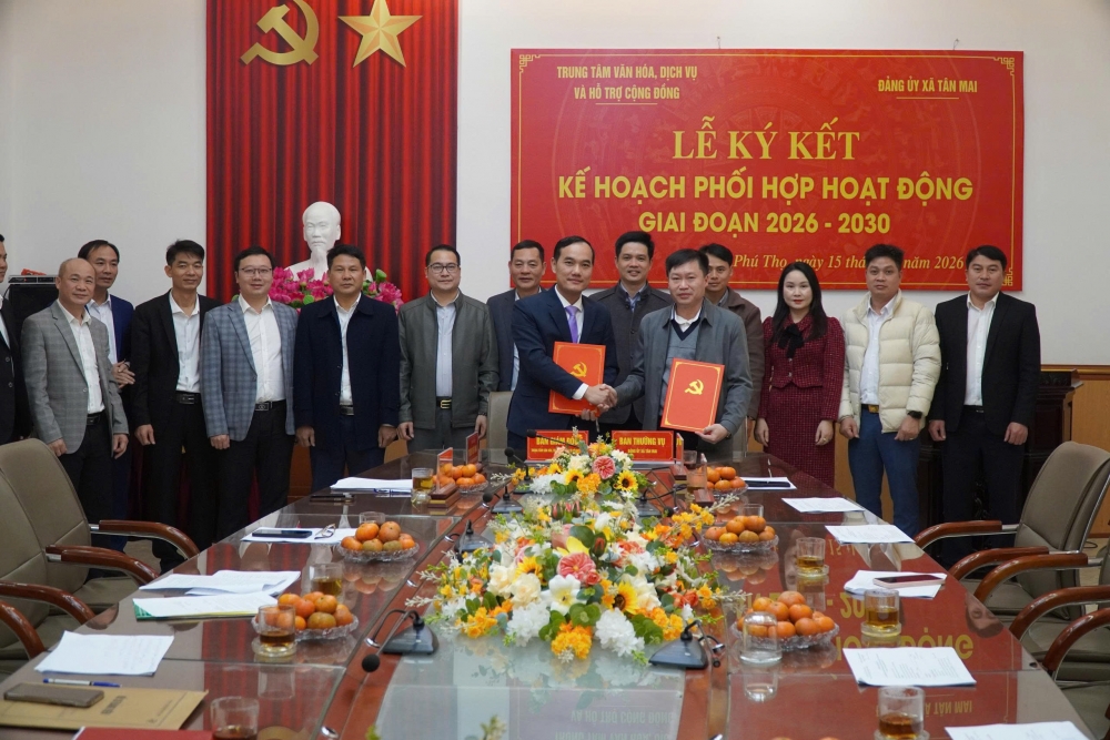 Tăng cường phối hợp giữa Trung tâm Văn hóa, Dịch vụ & Hỗ trợ cộng đồng Phú Thọ và Đảng ủy xã Tân Mai Tăng cường phối hợp giữa Trung tâm Văn hóa, Dịch vụ & Hỗ trợ cộng đồng Phú Thọ và Đảng ủy xã Tân Mai