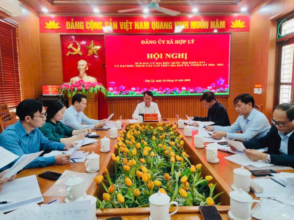 Ban Chỉ đạo Bầu cử đại biểu Quốc hội khóa XVI và đại biểu HĐND các cấp xã Hợp Lý họp triển khai nhiệm vụ.