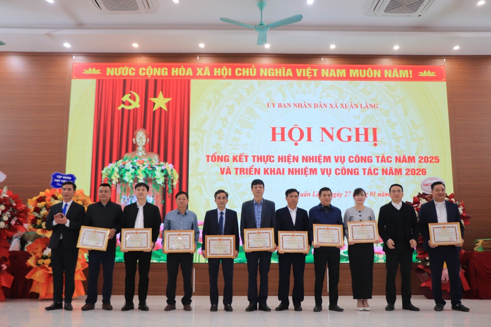 UBND xã Xuân Lãng hoàn thành toàn diện nhiệm vụ năm 2025, tạo nền tảng vững chắc cho năm 2026