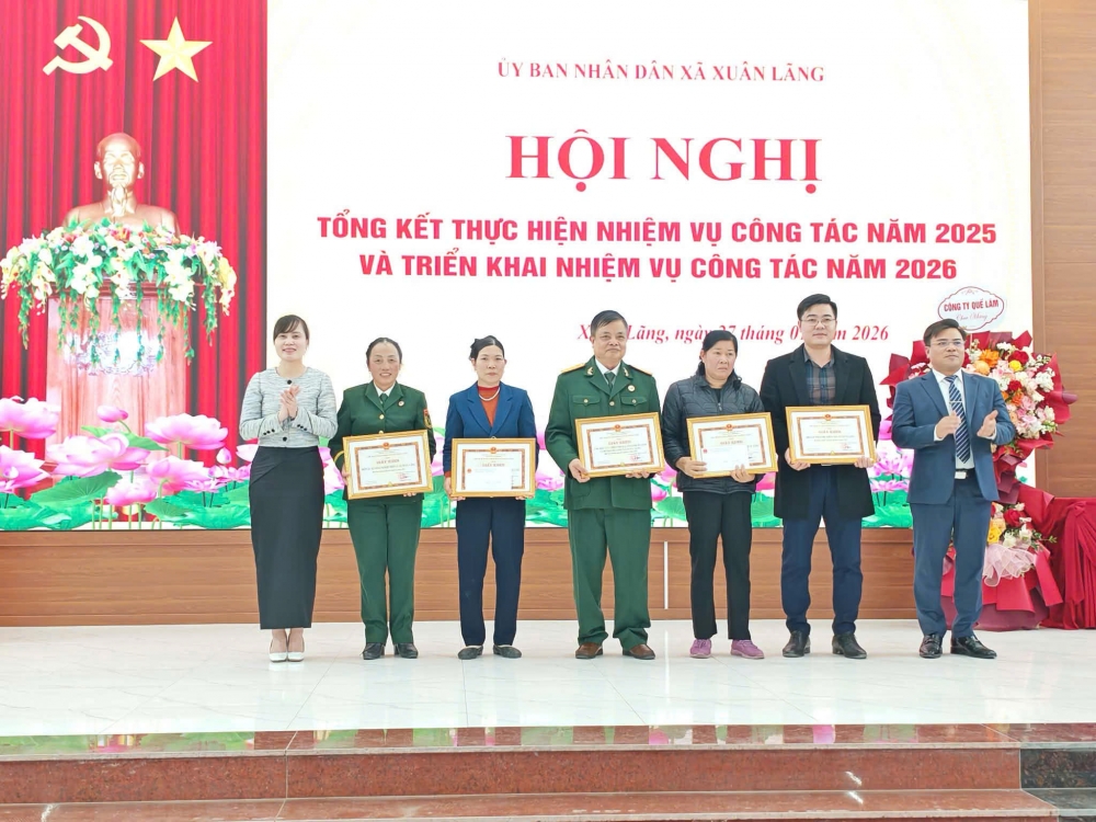 UBND xã Xuân Lãng hoàn thành toàn diện nhiệm vụ năm 2025, tạo nền tảng vững chắc cho năm 2026