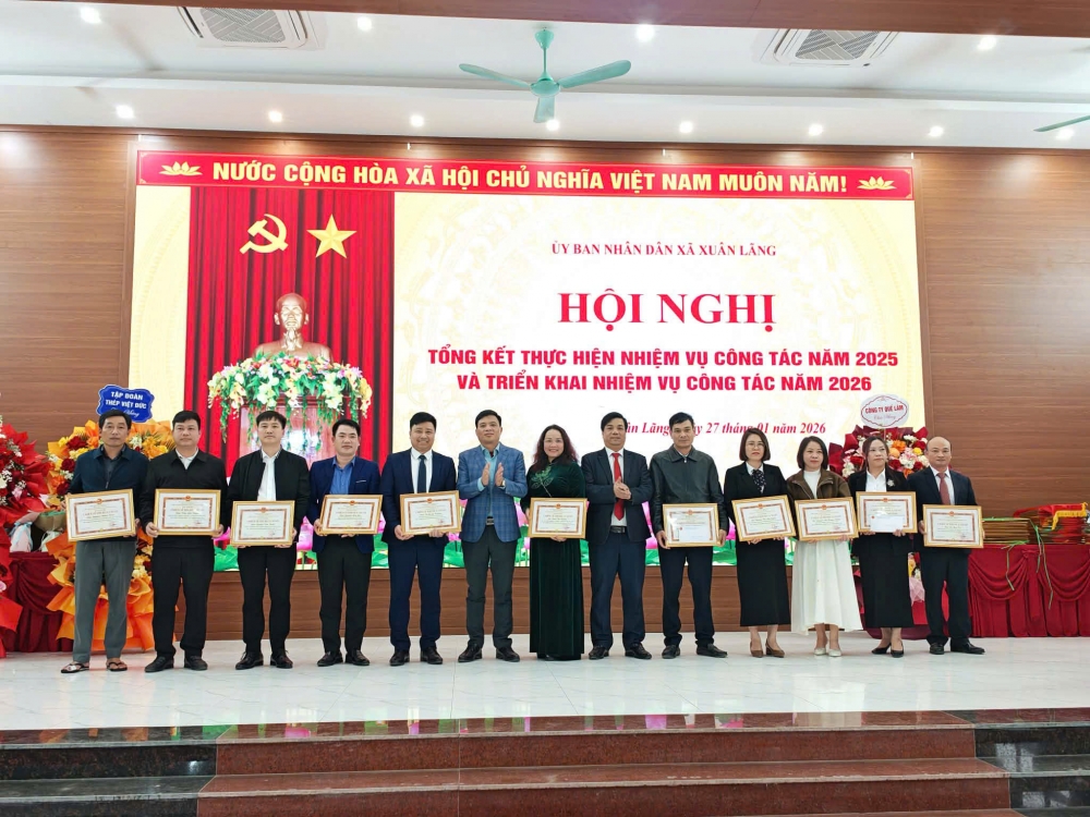 UBND xã Xuân Lãng hoàn thành toàn diện nhiệm vụ năm 2025, tạo nền tảng vững chắc cho năm 2026