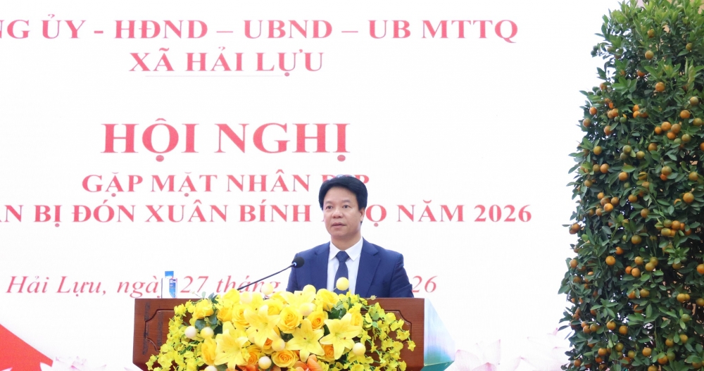 Xã Hải Lựu: Gặp mặt cán bộ, đảng viên và các đồng chí nguyên lãnh đạo qua các thời kỳ