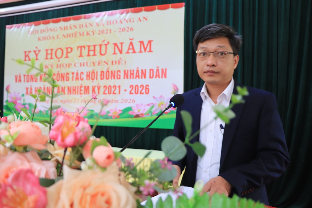 HĐND xã Hoàng An thông qua nhiều nghị quyết quan trọng, kiện toàn nhân sự UBND xã