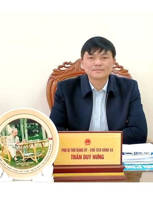 Ông Trần Duy Hưng, Phó Bí thư Đảng ủy, Chủ tịch UBND xã Trung Mỹ.