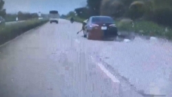 Vĩnh Phúc: Trốn kiểm tra nồng độ cồn, tài xế hất CSGT lên capo, gây tai nạn liên hoàn