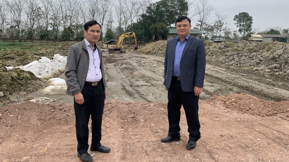 Vĩnh Tường (Vĩnh Phúc): Kiểm tra tiến độ thi công một số dự án, công trình trọng điểm