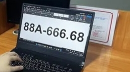 Biển số 88A-666.68 Vĩnh Phúc chốt giá 1,265 tỷ đồng
