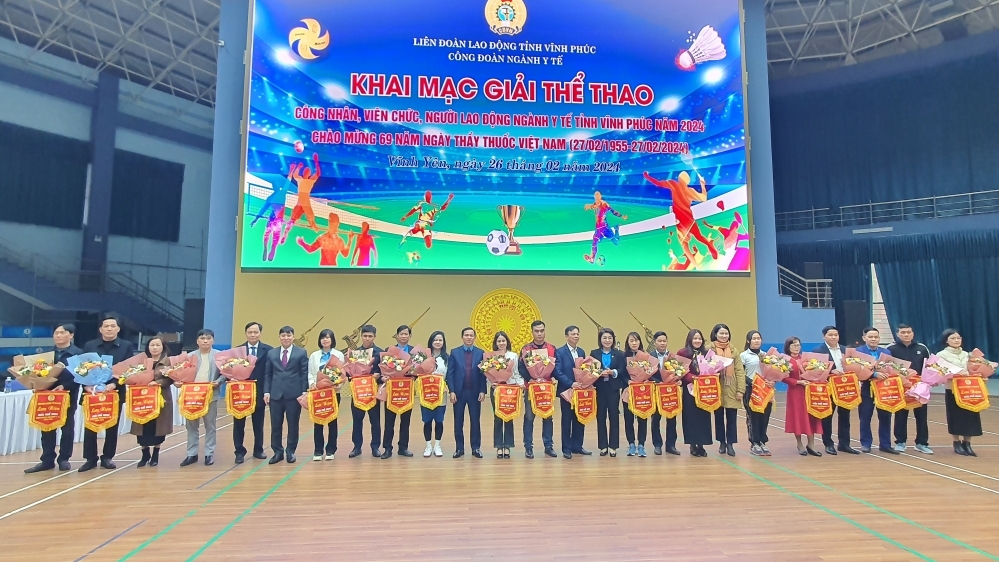 Khai mạc Giải Thể thao công nhân, viên chức, lao động ngành Y tế tỉnh Vĩnh Phúc