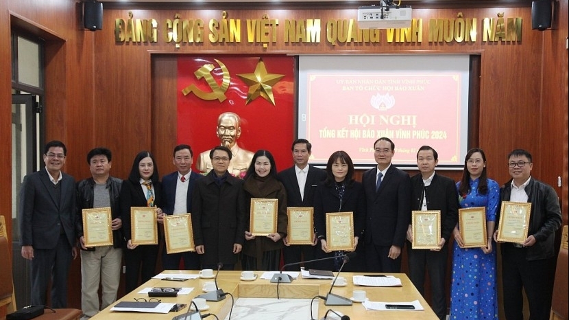 Vĩnh Phúc: Tổng kết và trao giải trưng bày Hội Báo Xuân năm 2024