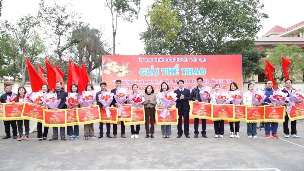 Huyện Yên Lạc: Khai mạc Giải thể thao mừng Đảng, mừng xuân Ất Tỵ 2025