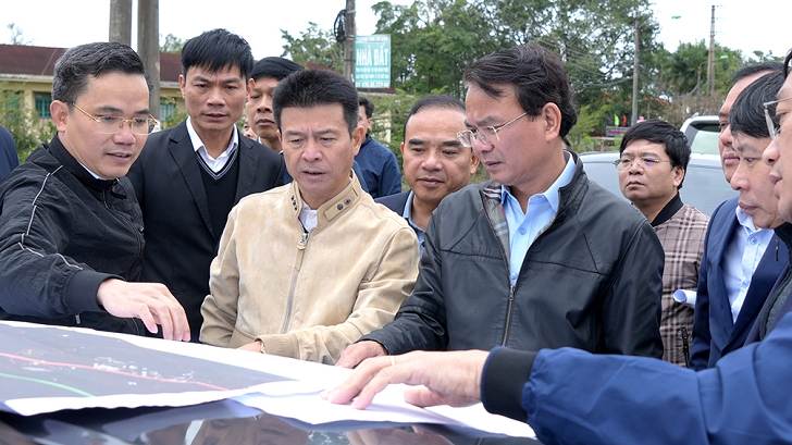 Bí thư Vĩnh Phúc kiểm tra một số công trình, dự án tại Phúc Yên