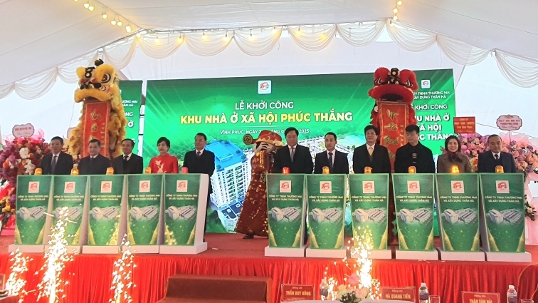 Vĩnh Phúc: Khởi công dự án Khu nhà ở xã hội Phúc Thắng