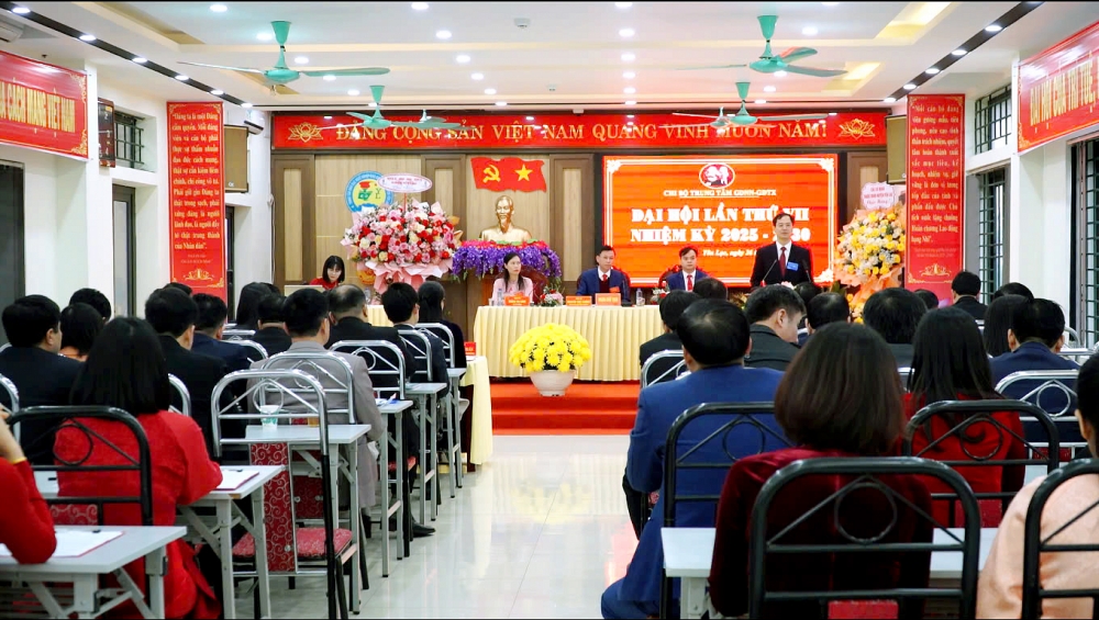 Đồng chí Lại Hữu Tuyển - TUV, Bí thư Huyện ủy phát biểu chỉ đạo tại đại hội​