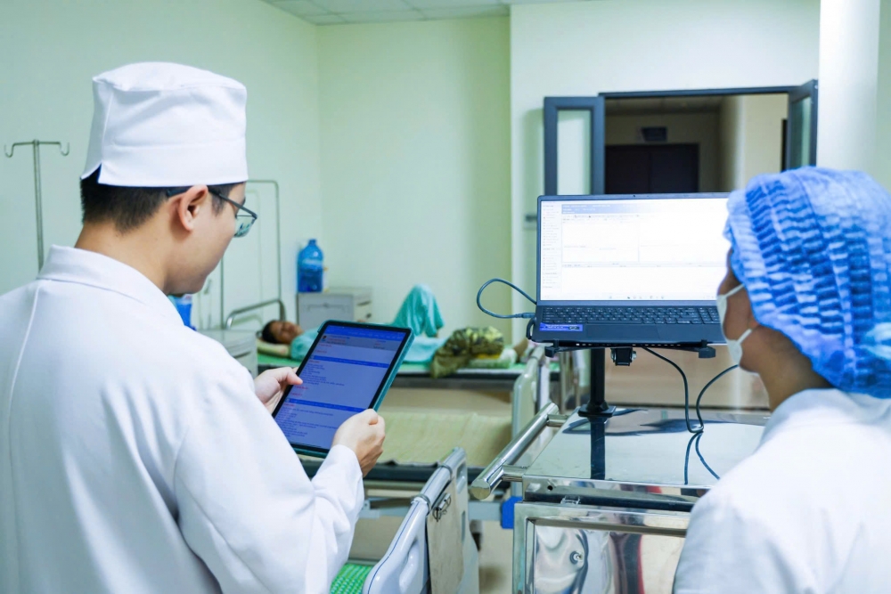 Triển khai bệnh án điện tử tại Bệnh viện Đa khoa Vĩnh Phúc góp phần nâng cao hiệu quả quản lý, điều trị cho người bệnh.