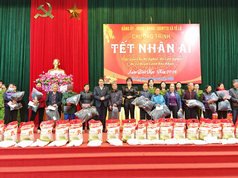 Phú Thọ: Mang Tết ấm đến người nghèo tại xã Tề Lỗ
