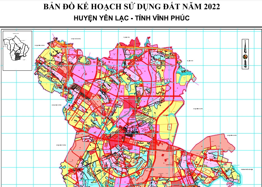 Yên Lạc (Vĩnh Phúc): Công khai kế hoạch sử dụng đất năm 2022