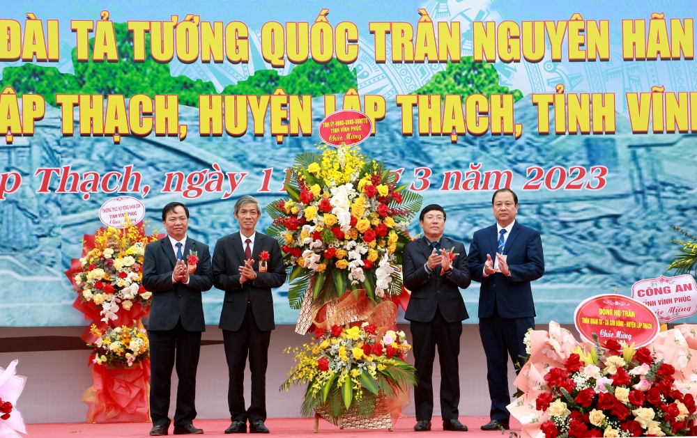 Vĩnh Phúc: Khánh thành tượng đài Tả tướng quốc Trần Nguyên Hãn