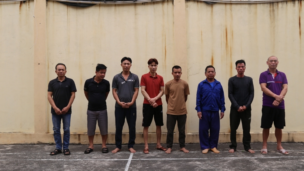 Vĩnh Phúc: Bắt giữ 8 đối tượng đánh bạc