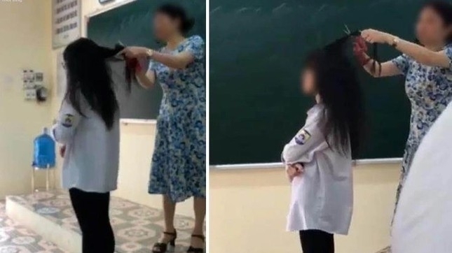 Vĩnh Phúc: Thông tin nhanh về vụ việc giáo viên cắt tóc học sinh trên lớp tại Trường THPT Đội Cấn