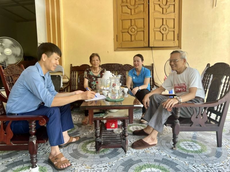 Gia đình ông Nguyễn Thanh Long đồng thuận và bàn giao gần 1.700 m2 đất cho dự án Đầu tư xây dựng và kinh doanh hạ tầng kỹ thuật Khu công nghiệp Thái Hòa - Liễn Sơn - Liên Hòa khu vực II - giai đoạn 1.