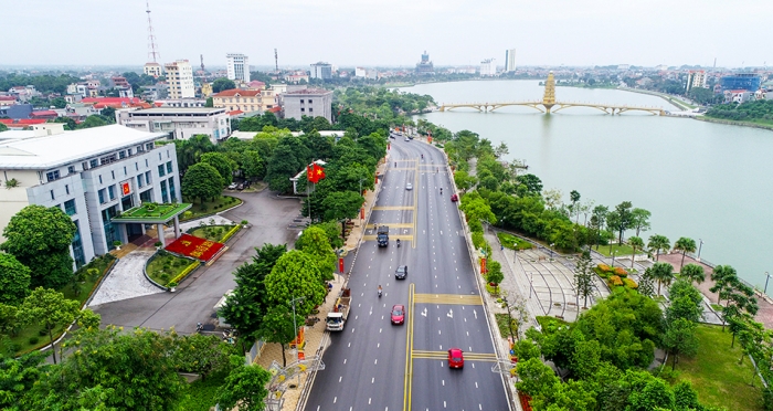 Quang cảnh thành phố Việt Trì. 