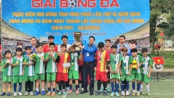 Vĩnh Phúc: Đội tuyển Vĩnh Yên đoạt Giải nhất bóng đá thiếu niên, nhi đồng lần thứ IV