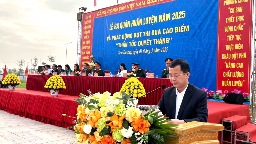 Huyện Tam Dương: Phát động thi đua cao điểm “Thần tốc - Quyết thắng”