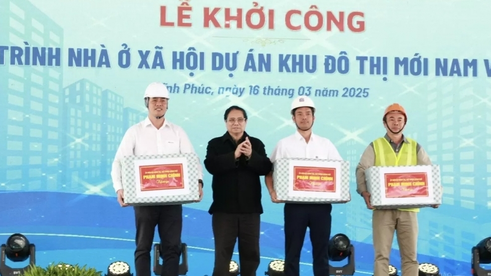 Thủ tướng Phạm Minh Chính dự khởi công dự án nhà ở xã hội tại Vĩnh Phúc