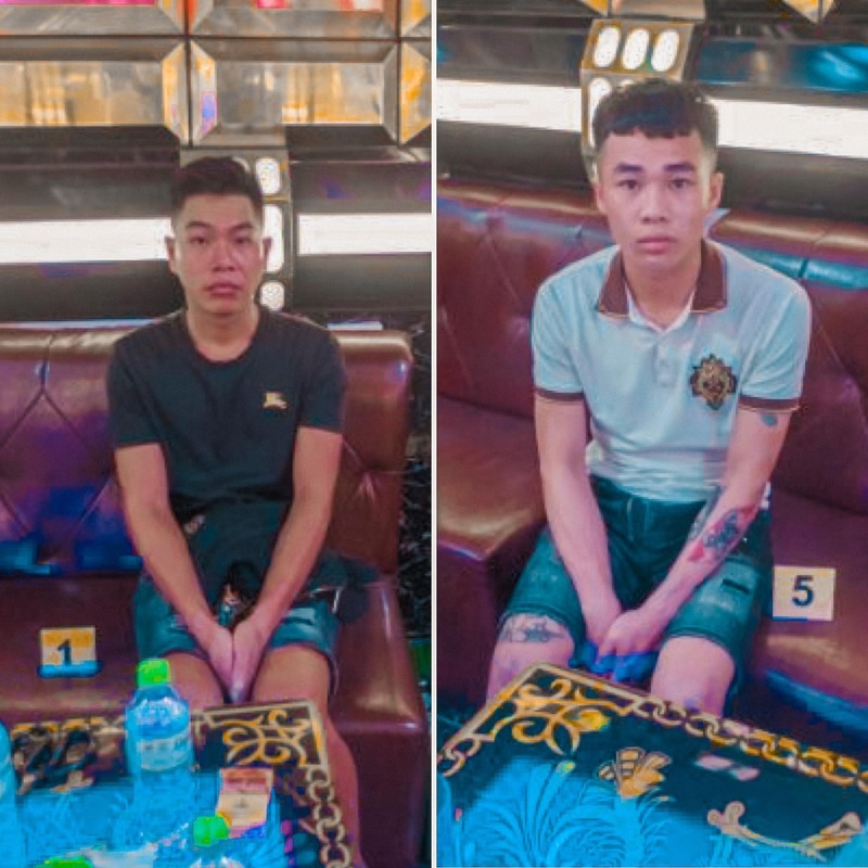 Lào Cai: Khởi tố vụ án và bắt tạm giam 2 đối tượng tổ chức sử dụng chất ma túy trong quán karaoke ảnh 3Đối tượng Lường Văn Linh và Lường Văn Hiếu bị bắt về tội tổ chức,sử dụng trái phép chất ma túy