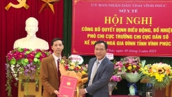 vinh phuc bo nhiem pho chi cuc truong chi cuc dan so ke hoach hoa gia dinh