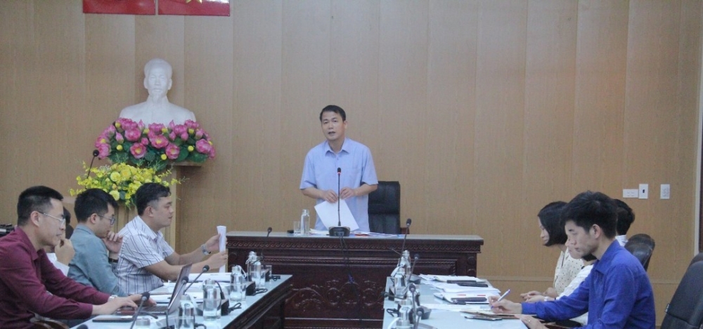 Đồng chí Nguyễn Khắc Lập - Phó Giám đốc Sở Y tế phát biểu khai mạc Hội nghị