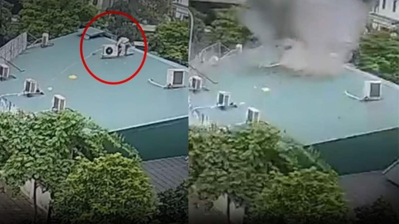 Vĩnh Phúc: Nổ cục nóng điều hòa, 2 người thương vong