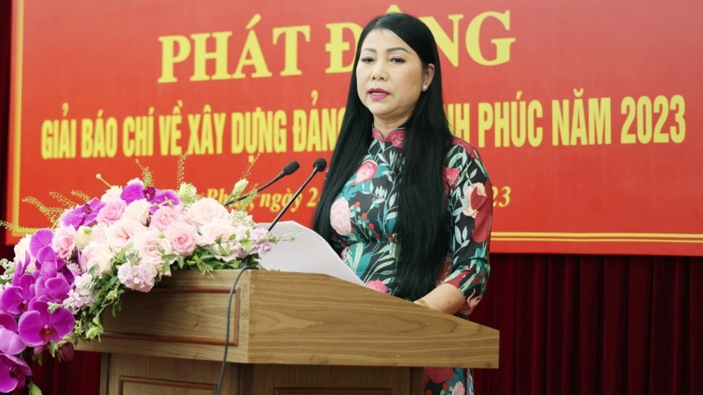 Phát động Giải báo chí về xây dựng Đảng tỉnh Vĩnh Phúc năm 2023