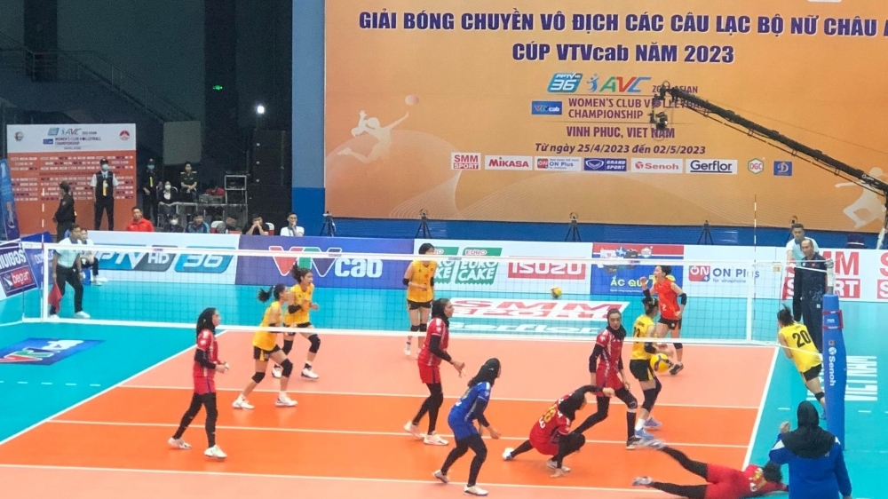 Giải bóng chuyền các CLB nữ Châu Á Cúp VTVcap năm 2023: Việt Nam thắng Iran