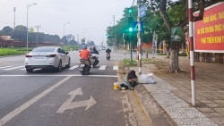 vinh phuc khong de nguoi lang thang xin tien tai cac diem nut giao thong