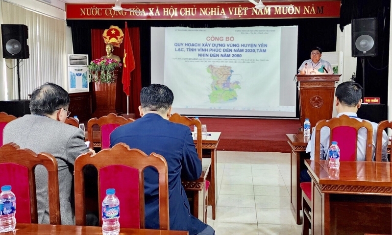 UBND tỉnh Vĩnh Phúc đã ký Quyết định số 2905/QĐ-UBND phê duyệt Quy hoạch xây dựng vùng huyện Yên Lạc đến năm 2030, tầm nhìn đến năm 2050.
