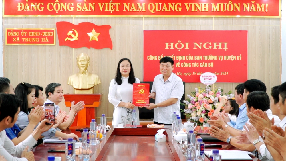 Yên Lạc - Vĩnh Phúc: Luân chuyển cán bộ tại xã Trung Kiên, Trung Hà