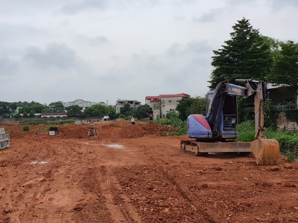 Dự án đầu tư xây dựng phát triển đô thị phường Phúc Thắng đang được doanh nghiệp triển khai gấp rút hoàn thành đúng tiến độ