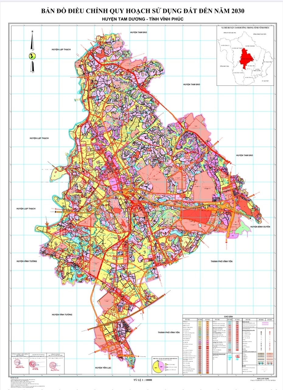 Huyện Tam Dương được phê duyệt điều chỉnh quy hoạch sử dụng đất giai đoạn 2021–2030