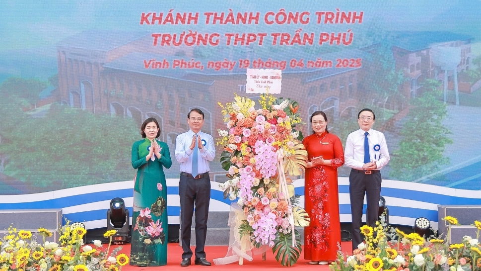 Vĩnh Phúc: Khánh thành trường THPT mang tên Tổng Bí thư Trần Phú