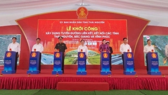 Khởi công đường liên kết các tỉnh Thái Nguyên, Bắc Giang và Vĩnh Phúc