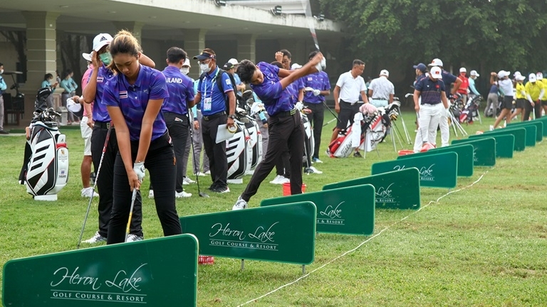 Vĩnh Phúc: Ngày đầu khởi tranh môn Golf tại SEA Games 31