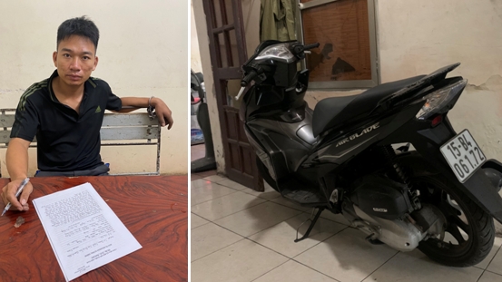 Hải Phòng: Bắt nhanh đối tượng trộm cắp xe máy