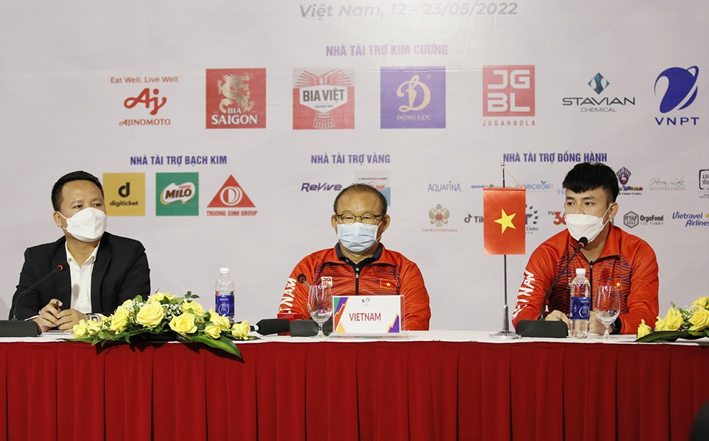 Toàn cảnh buổi họp báo của đội tuyển U23 Việt Nam