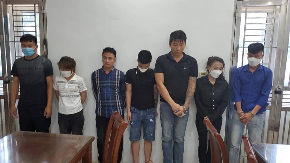 Vĩnh Phúc: Bắt quả tang 7 đối tượng có hành vi tổ chức sử dụng trái phép chất ma túy