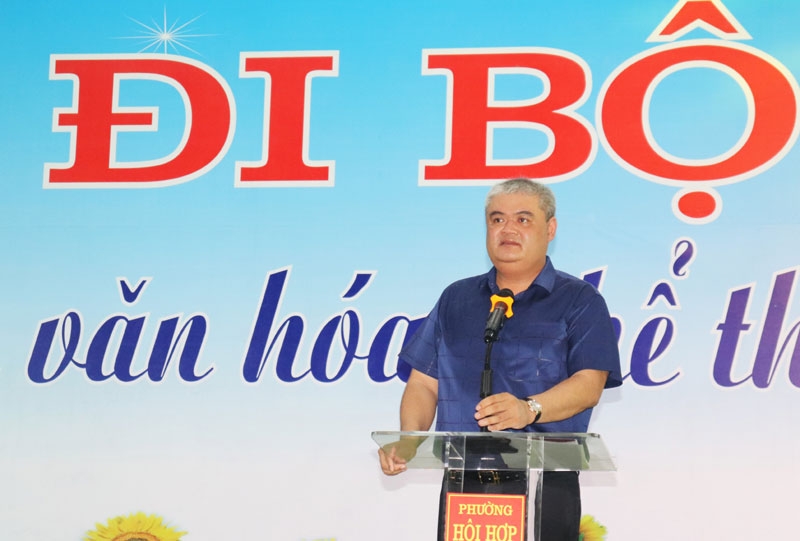 Đ.c Chủ tịch UBND thành phố Nguyễn Việt Phương phát biểu chỉ đạo